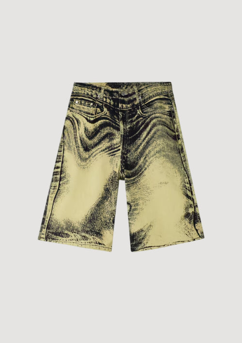 CAMPERLAB Distorted Denim Shorts da uomo
