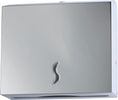 Distributore asciugamani piegati - 28x10 2x26 5 cm - acciaio inox - capacitA' 200 fogli - grigio - Medial International Commercio Industria e Scienza/Forniture sanitarie e igieniche/Prodotti di carta/Asciugamani di carta Eurocartuccia - Pavullo, Commerciovirtuoso.it