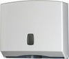 Distributore asciugamani piegati Basica - 25x9 2x22 cm - bianco-grigio - Medial International Commercio Industria e Scienza/Forniture sanitarie e igieniche/Prodotti di carta/Asciugamani di carta Eurocartuccia - Pavullo, Commerciovirtuoso.it