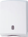 Distributore asciugamani piegati Basica - 27 8 x 12 8 x 38 cm - bianco-grigio - Medial International Commercio Industria e Scienza/Forniture sanitarie e igieniche/Prodotti di carta/Asciugamani di carta Eurocartuccia - Pavullo, Commerciovirtuoso.it