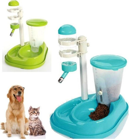 Distributore Automatico Di Cibo Con Ciotola 1.25 Kg E Acqua 500ml Per Gatto Cane Prodotti per animali domestici/Cani/Ciotole e distributori/Distributori automatici di cibo Trade Shop italia - Napoli, Commerciovirtuoso.it