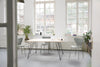 Tavolo District rettangolare, con gambe, piano in rubber wood, stile vintage