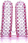 Ditale Doppio Elastico Proteggi dita con Rilievi Super Stretch In TPE Viola Con Stimolatori Salute e cura della persona/Erotismo e contraccezione/Sex toys/Proteggi dita Kondorama - Martinsicuro, Commerciovirtuoso.it