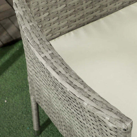 Divanetto-per-Esterni-2-Posti-con-Tavolino-da-Caffè,-in-Acciaio-e-Rattan-PE,-137x59x82-cm,-Grigio-e-Crema-867-181V00GG
