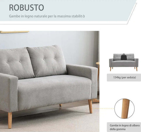 Divano-2-Posti-Compatto-Design-Moderno-Stile-Nordico,-Schienale-Trapuntato,-Colore-Grigio-RT2833-902GYMN2