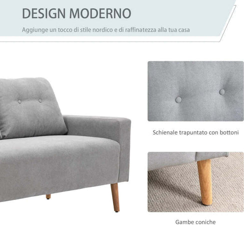 Divano-2-Posti-Compatto-Design-Moderno-Stile-Nordico,-Schienale-Trapuntato,-Colore-Grigio-RT2833-902GYMN2