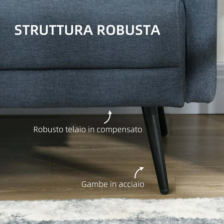 Divano-2-Posti-con-Rivestimento-in-Tessuto-e-2-Cuscini,-135x74x82cm-Blu-Scuro-BN2839-758V02DBHJ2