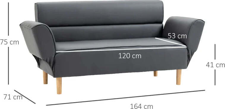 Divano-2-Posti-Convertibile-in-Divano-Letto-Singolo-con-Braccioli-Regolabili,-164x71x75cm-VB2839-556V00GYHU2