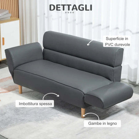 Divano-2-Posti-Convertibile-in-Divano-Letto-Singolo-con-Braccioli-Regolabili,-164x71x75cm-VB2839-556V00GYHU2