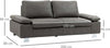 Divano-2-Posti-da-Salotto-e-Ufficio-soggiorno-studio-Salvaspazio-con-Seduta-Imbottita-e-Braccioli-Regolabili,-200x88x86-cm,-Grigio-F839-555V00GYA