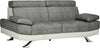 Divano-2-Posti-in-Finta-Pelle-PU-con-Poggiatesta-Regolabile-su-5-Livelli,-189x96.5x84cm,-Grigio-2ID839-612V00GYD22