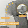 Divano-2-Posti-in-Finta-Pelle-PU-con-Poggiatesta-Regolabile-su-5-Livelli,-189x96.5x84cm,-Grigio-2ID839-612V00GYD22