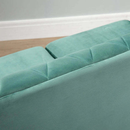 Divano-2-Posti-in-Legno-e-Velluto-Verde,-Spessa-Imbottitura,-Divano-per-2-Persone-Design-Vintage-Rétro,-148-x-72-x-76cm-DY2833-847D2D