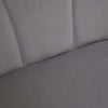 Divano-2-Posti-in-Velluto-con-Gambe-in-Metallo-e-Schienale-a-Conchiglia,-132x66x80cm,-Grigio-RF2839-483V00CGHG2