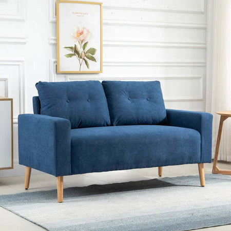 Divano-2-Posti-Moderno-e-Trapuntato-in-Stile-Nordico,-in-Poliestere-e-Legno,-145x76x88-cm,-Blu-SE2833-902BURT3