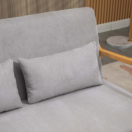 Divano-2-Posti-Moderno-in-Legno-con-Cuscini,-Seduta-Imbottita-e-Tessuto-Effetto-Velluto,-122x71x76-cm,-Grigio-YT2839-597V00GYRE2