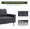 Divano-2-Posti-Moderno-in-Stile-Nordico-con-Schienale-Trapuntato-in-Tessuto,-145x76x88-cm,-Grigio-GH2833-902CGNH2