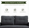 Divano-2-Posti-Moderno-in-Stile-Nordico-con-Schienale-Trapuntato-in-Tessuto,-145x76x88-cm,-Grigio-GH2833-902CGNH2