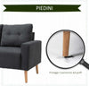 Divano-2-Posti-Moderno-in-Stile-Nordico-con-Schienale-Trapuntato-in-Tessuto,-145x76x88-cm,-Grigio-GH2833-902CGNH2