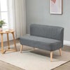 Divano-2-Posti-Moderno-in-Tessuto-Senza-Braccioli,-Struttura-e-Gambe-in-Legno,-117x56.5x77cm-Grigio-Chiaro-EW2833-524V04GYYT2