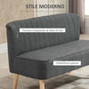 Divano-2-Posti-Moderno-in-Tessuto-Senza-Braccioli,-Struttura-e-Gambe-in-Legno,-117x56.5x77cm-Grigio-Chiaro-EW2833-524V04GYYT2