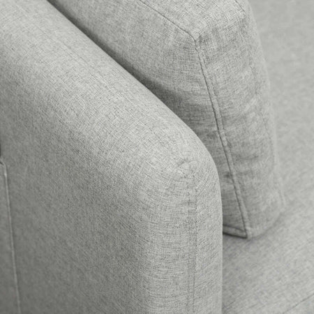 Divano-2-Posti-per-Soggiorno-in-Tessuto-Effetto-Lino-e-Acciaio-con-Tasche-Laterali,-143x73x77cm,-Grigio-TY2839-727V00LGFR2