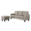 Divano 3 posti Giulivo beige con chaise longue componibile