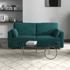 Divano-3-Posti-in-Velluto-con-Cuscini-e-Seduta-Imbottita,-178x82x85cm,-Verde-Scuro-839-829V80DG