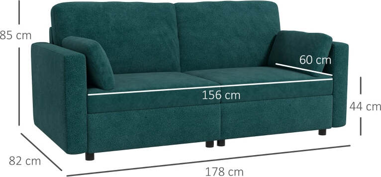 Divano-3-Posti-in-Velluto-con-Cuscini-e-Seduta-Imbottita,-178x82x85cm,-Verde-soggiorno-salotto-ufficio-studio-F839-829V80DGA