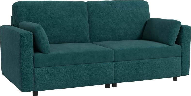 Divano-3-Posti-in-Velluto-con-Cuscini-e-Seduta-Imbottita,-178x82x85cm,-Verde-soggiorno-salotto-ufficio-studio-F839-829V80DGA