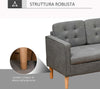 Divano-3-Posti-Moderno-in-Tessuto-Grigio-con-Vano-Contenitore-e-Design-Scandinavo,-Grigio,-166.5x62x82cm-839-033