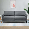 Divano-3-Posti-per-Casa-e-Ufficio-con-4-Gambe-in-Metallo,-Divano-soggiorno-salotto-con-Braccioli-Imbottiti-Tessuto-Effetto-Lino--Grigio-F839-229A