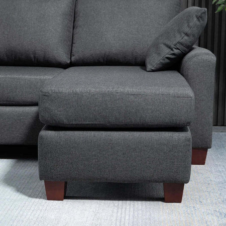 Divano-a-3-Posti-con-Poggiapiedi-e-Cuscini-in-Tessuto-di-Lino-Grigio-Scuro,-195-x-81-x-86cm-833-288