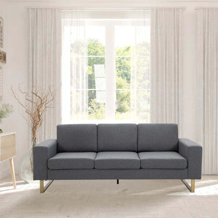 Divano-a-3-Posti-Relax-Salotto-con-Cuscini-200-×-82-×-78cm-Tessuto-di-Lino-Grigio-833-519