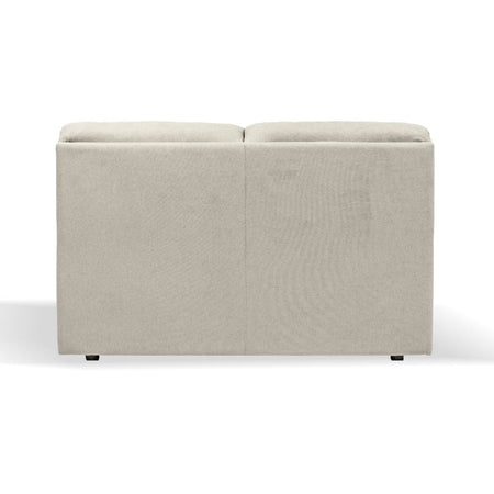 Divano Alenda 2 posti fisso con piedini quadrati colore Roma 05 beige