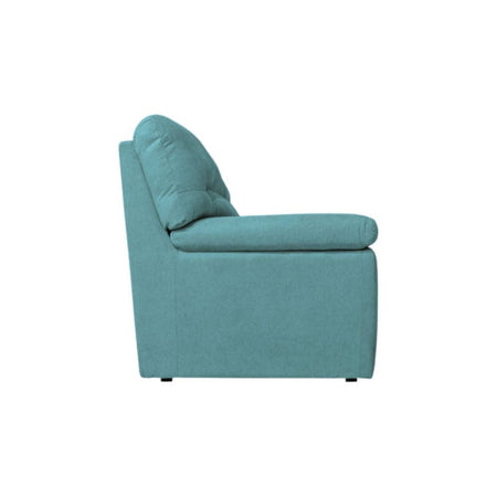 Divano Alenda 3 posti con piedini quadrati colore Penelope 18 verde acqua