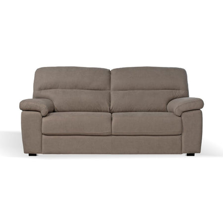 Divano Alenda 3 posti con piedini quadrati colore roma 10 tortora