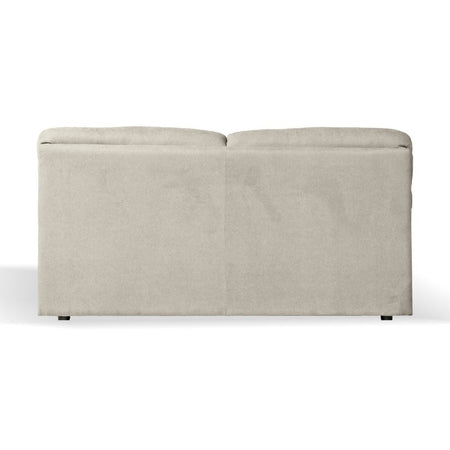 Divano Alenda 3 posti con piedini quadrati in tessuto Roma 05 beige