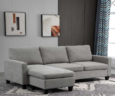 Divano-Angolare-Moderno-e-Componibile-soggiorno-salotto-ufficio-studio,-Divano-3-Posti-con-Penisola-Reversibile-in-Tessuto-Grigio-Chiaro,-200x140x-91cm-F833-944GYA