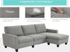 Divano-Angolare-Moderno-e-Componibile-soggiorno-salotto-ufficio-studio,-Divano-3-Posti-con-Penisola-Reversibile-in-Tessuto-Grigio-Chiaro,-200x140x-91cm-F833-944GYA