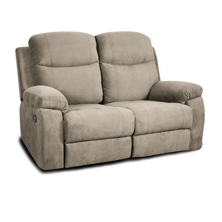 Divano Chicago 2 posti reclinabile in tessuto Barrel 09 cappuccino