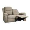 Divano Chicago 2 posti reclinabile in tessuto Barrel 09 cappuccino