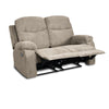 Divano Chicago 2 posti reclinabile in tessuto Barrel 09 cappuccino