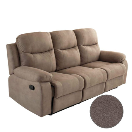 Divano Chicago 3 posti reclinabile elephant