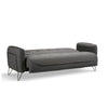 Divano Crown 3 posti ecopelle effetto nuvolato grigio 07-619 215x94x98h cm.