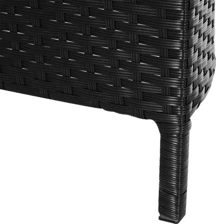 Divano-da-Esterno-in-Rattan,-Set-5-Pezzi-con-Pouf,-Salottino-per-il-Giardino-Nero-e-Bianco-96cmx-68cmx-65cm-860-081V01