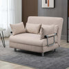 Divano-Letto-2-Posti-3-in-1-Convertibile-in-Poltrona-Reclinabile-con-Schienale-Regolabile-e-4-Cuscini-Imbottiti,-102x82x81-cm,-Beige-DY2833-079D22