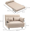 Divano-Letto-2-Posti-3-in-1-Convertibile-in-Poltrona-Reclinabile-con-Schienale-Regolabile-e-4-Cuscini-Imbottiti,-102x82x81-cm,-Beige-DY2833-079D22