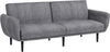 Divano-Letto-3-Posti-con-Schienale-Reclinabile-a-3-Livelli-in-Tessuto,-208x84x82cm,-Grigio-839-821V00GY