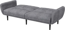 Divano-Letto-3-Posti-con-Schienale-Reclinabile-a-3-Livelli-in-Tessuto,-208x84x82cm,-Grigio-839-821V00GY